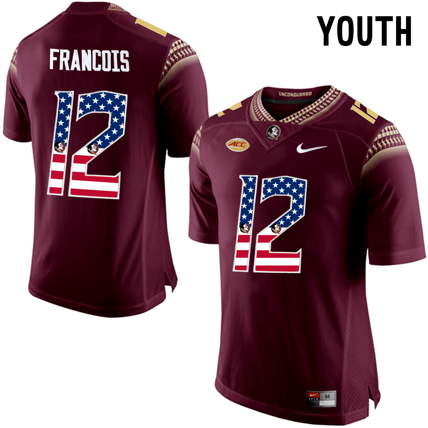Us Flag Fashion Youth Florida State Seminoles Deondre Francois 12 with Fashion Colleges In Florida for Dream