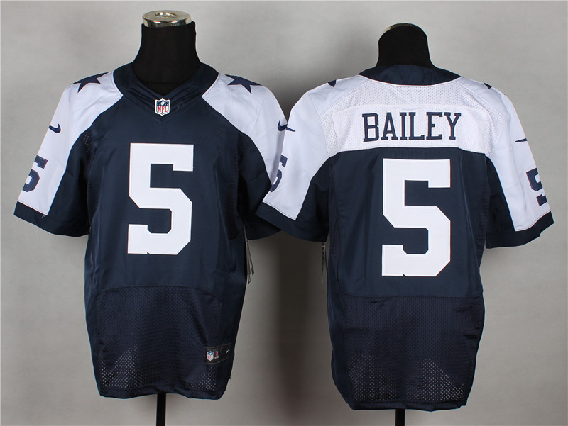 Dallas Cowboys 5 Bailey Blue Thanksgiving 2014 Nike Elite Jerseys