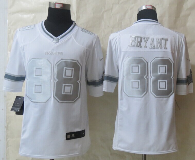 Dallas Cowboys 88 Bryant Platinum White 2014 New Nike Limited Jerseys