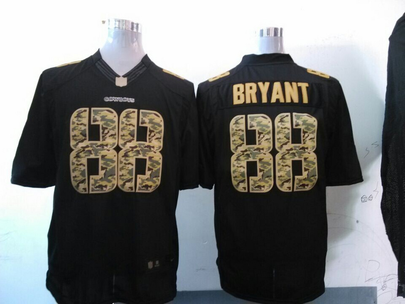 Dallas Cowboys 88 Dez Bryant Black 2014 Nike Salute TO Service Jersey