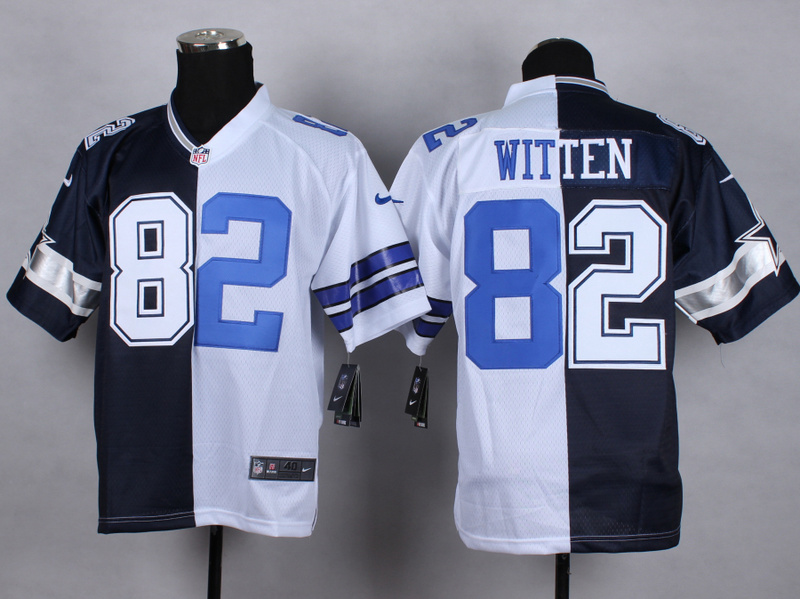 Dallas Cowboys 82 Jason Witten Blue white Nike Elite Split 2015 Jersey