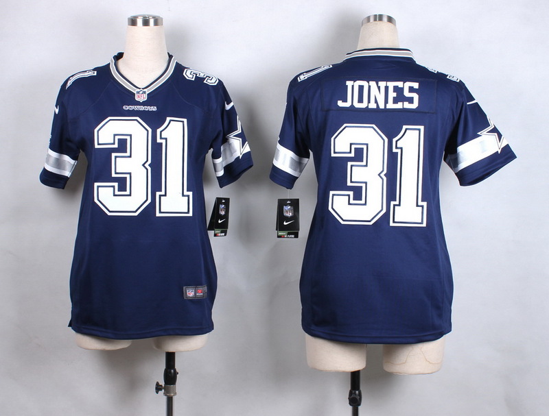 Womens Dallas Cowboys 31 Jones Blue New 2015 Nike Jersey