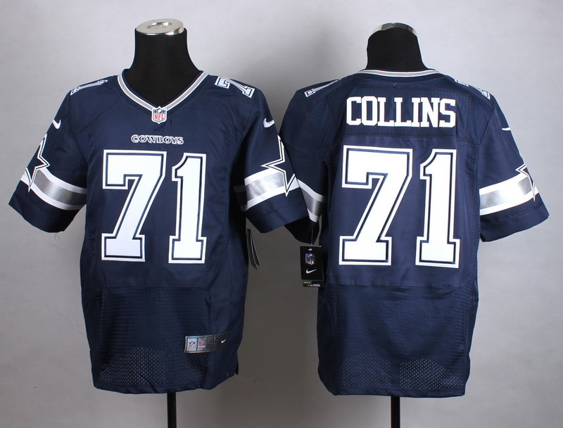 Dallas Cowboys 71 Collins Blue New 2015 Nike Elite Jersey