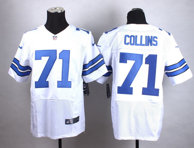 Dallas Cowboys 71 Collins White New 2015 Nike Elite Jersey
