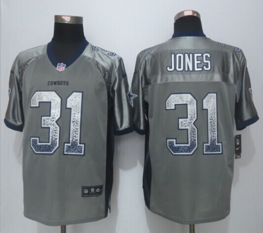 Dallas cowboys 31 Jones Drift Fashion Grey 2015 New Nike Elite Jerseys