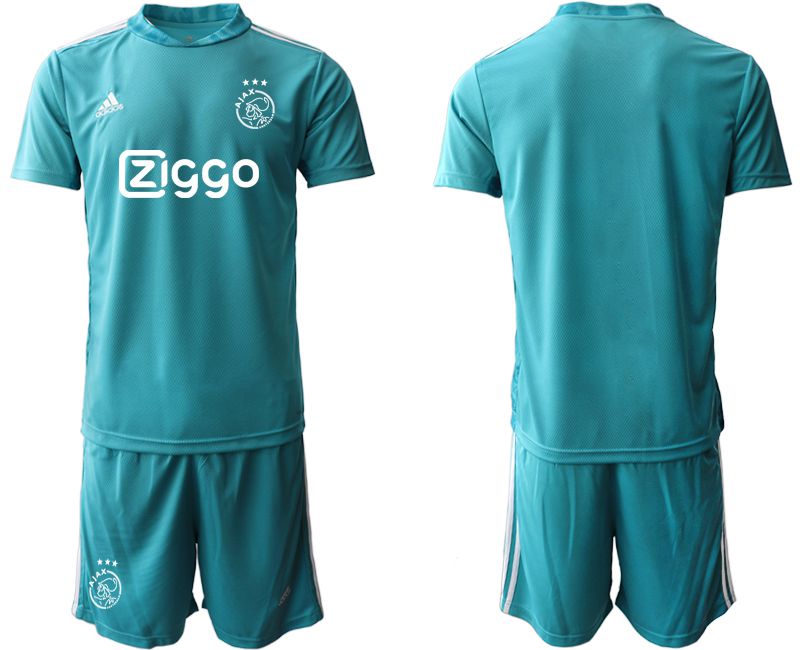 Men 2020-2021 club ajax lake blue goalkeeper Soccer Jerseys