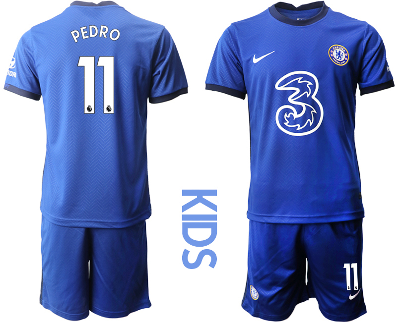 Wholesale Youth 2020-2021 club Chelsea home 11 blue Soccer ...