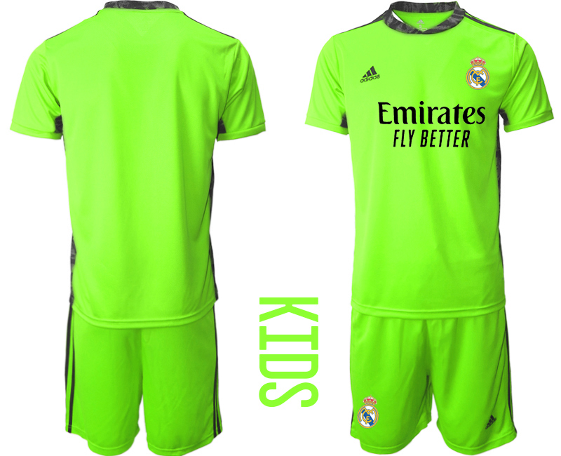 Youth 2020-2021 club Real Madrid fluorescent green ...