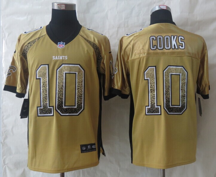 New Orleans Saints 10 Cooks Drift Fashion Gold New Nike Elite Jerseys