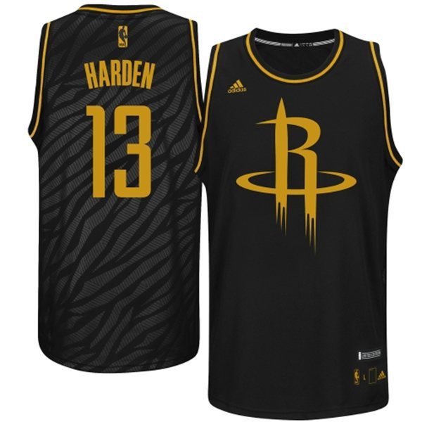 NBA Houston Rockets 13 James Harden Precious metal fashion Edition Jerseys