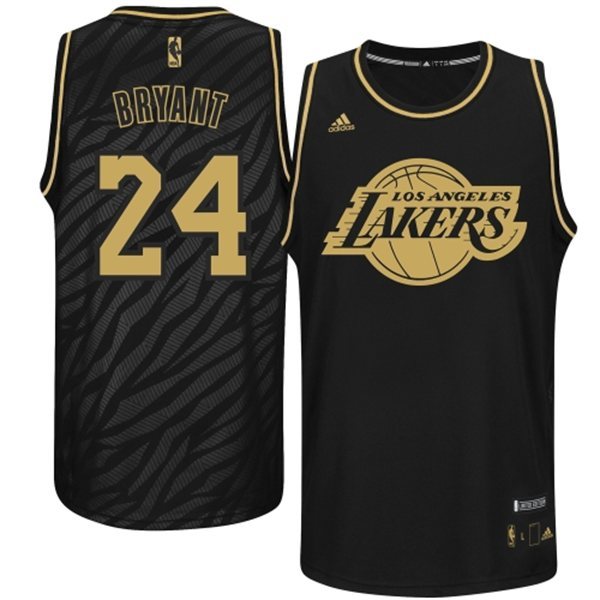 NBA Los Angeles LA Lakers 24 Kobe Bryant Precious metal fashion Edition Jerseys