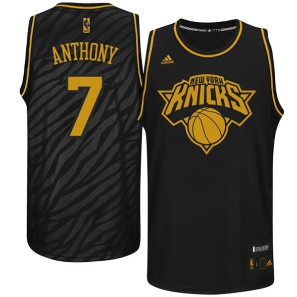 NBA New York Knicks 7 Carmelo Anthony Precious metal fashion Edition Jerseys