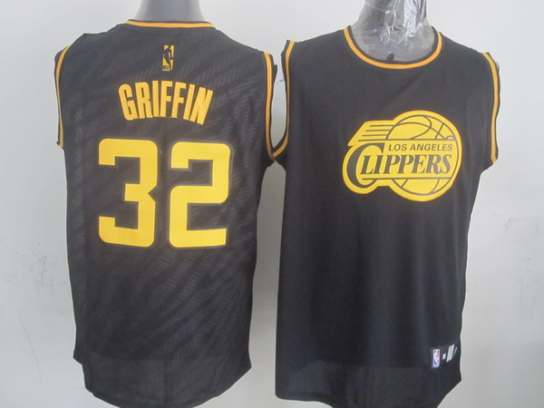 NBA Los Angeles Clippers 32 Blake Griffin Black Precious Metals Fashion Swingman